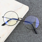 Vintage Round Metal Frame  Personality College Style Glasses