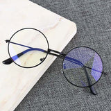 Vintage Round Metal Frame  Personality College Style Glasses