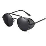 Retro Round Steampunk Sunglasses