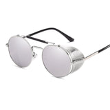 Retro Round Steampunk Sunglasses