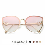 TOYEARN 2019 New Luxury Italy Brand Designer Lady Cat Eye Sunglasses