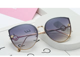TOYEARN 2019 New Luxury Italy Brand Designer Lady Cat Eye Sunglasses