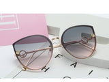 TOYEARN 2019 New Luxury Italy Brand Designer Lady Cat Eye Sunglasses