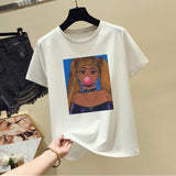 Fashion girl cute print T-Shirt