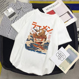 Japanese sushi art cartoon printing T-Shirt