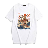 Japanese sushi art cartoon printing T-Shirt