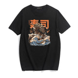 Japanese sushi art cartoon printing T-Shirt