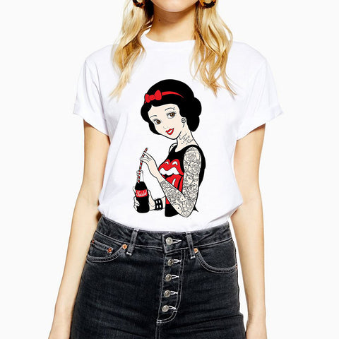 Funny Bad Girl Snow White T Shirt